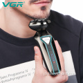 Hair Beard Trimmer Shaver VGR V-323 Rechargeable Rotary Electric Shaver Waterproof Factory